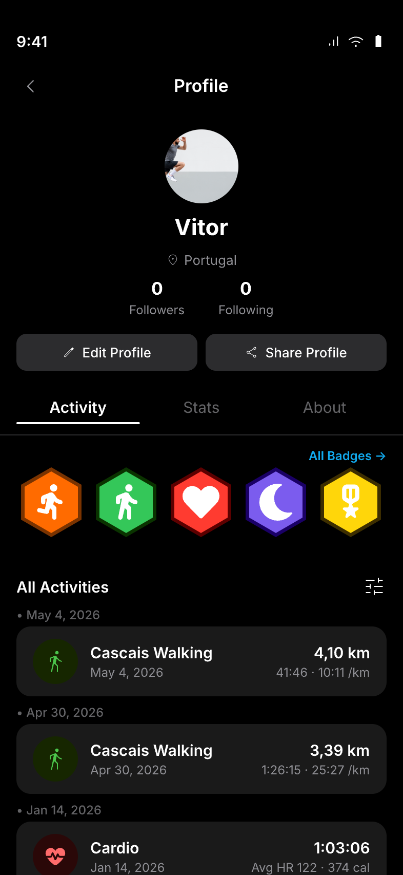 Profile redesign
